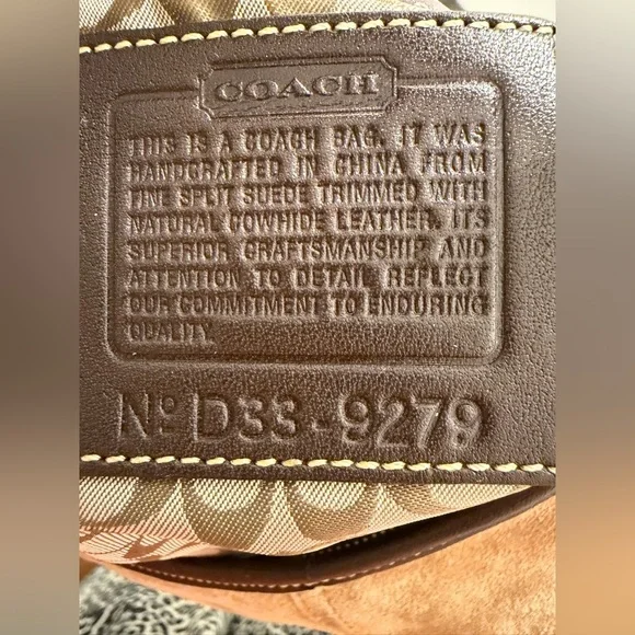 Vintage Y2K 2003 Coach Soho Ergo - Suede Leather - Picture 9 of 9